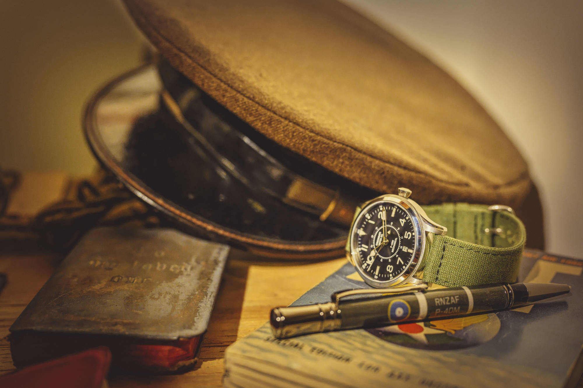 The P-40M Mechanical pilot watch by Build Your Own Watch